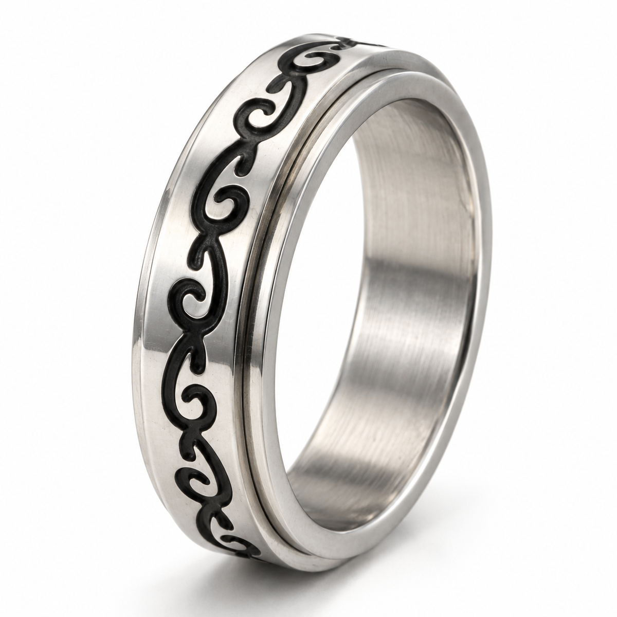 Présentation de la bague anti-stress anneau tournant Allié.