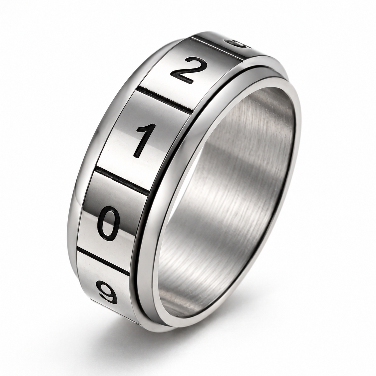 Photo principale de la bague anti-stress anneau tournant Chiffre.