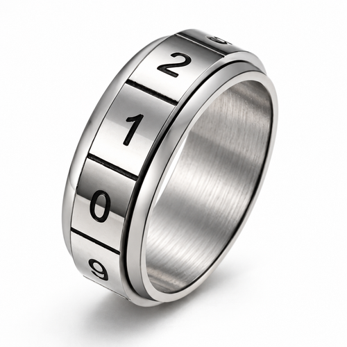 Photo principale de la bague anti-stress anneau tournant Chiffre.