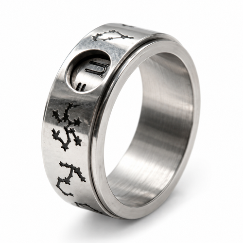 Photo principale de la bague anti-stress anneau tournant Constellation.