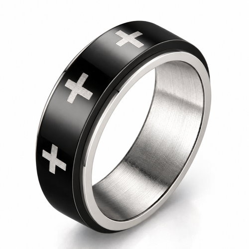 Photo principale de la bague anti-stress anneau tournant Death.
