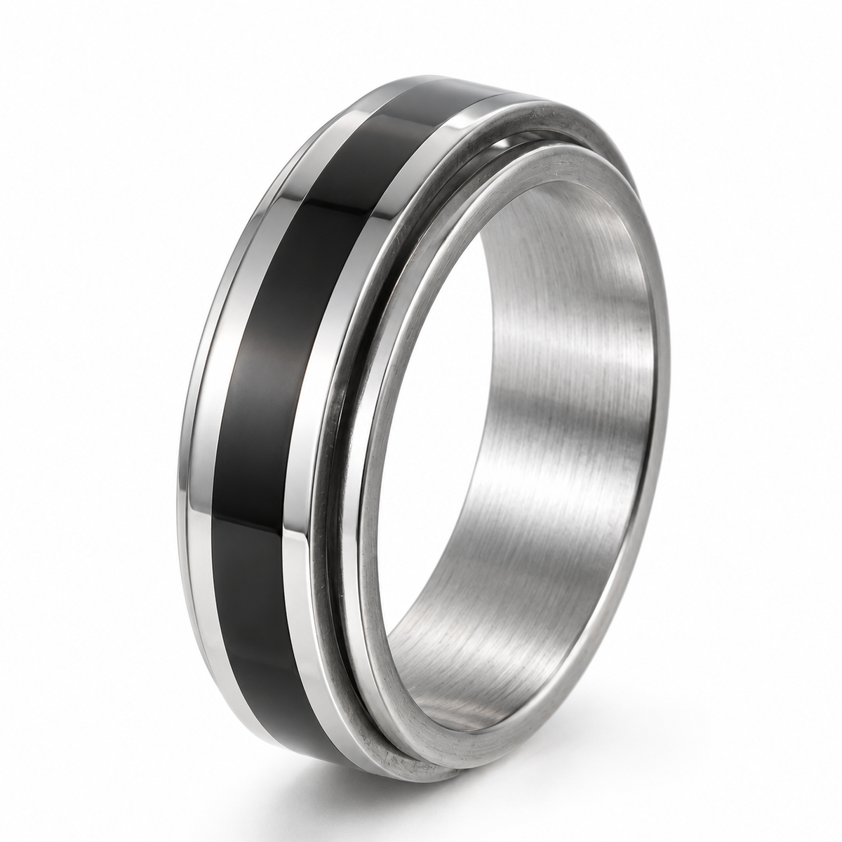 Photo principale de la bague anti-stress anneau tournant Design.
