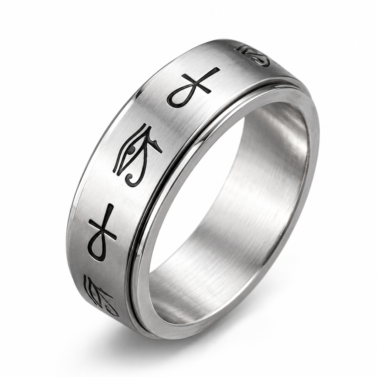 Photo principale de la bague anti-stress anneau tournant Horus.