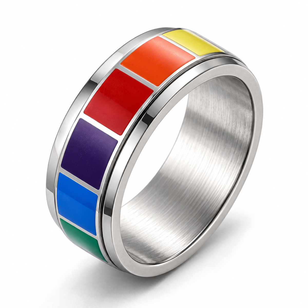 Photo principale de la bague anti-stress anneau tournant Palette.