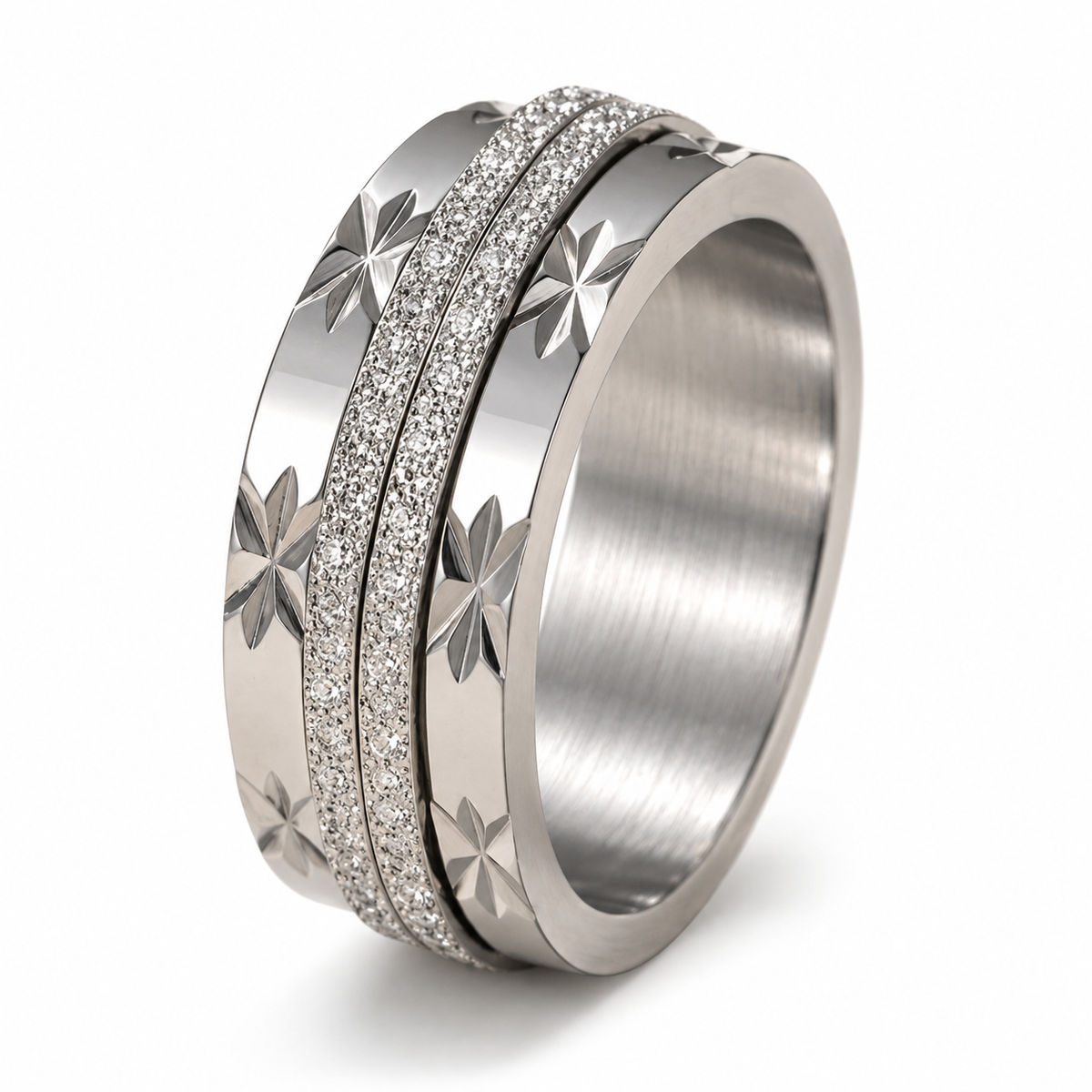 Photo principale de la bague anti-stress anneau tournant Queen.