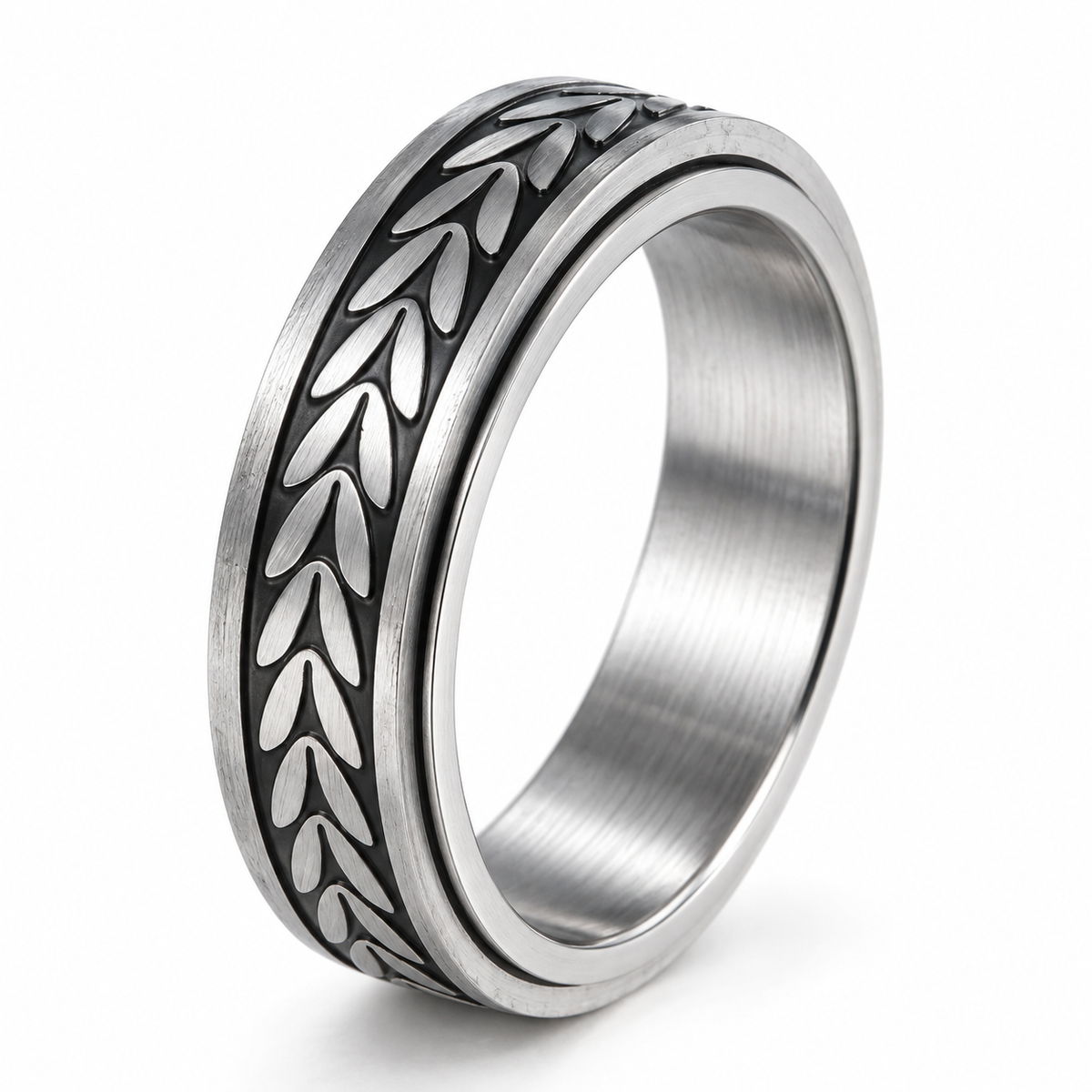 Photo principale de la bague anti-stress anneau tournant Rainure.