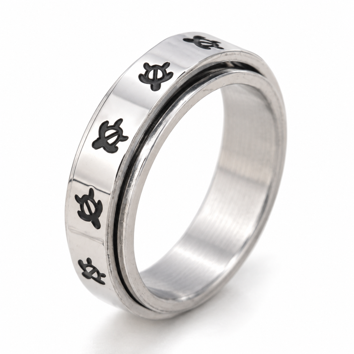 Photo principale de la bague anti-stress anneau tournant Tortue.