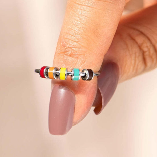 TopLLC Bagues pour Femmes Anxiété Fidget Femmes Bagues Tournantes avec Perles Soulagement du Stress Bijoux Tournants Cadeaux TopLLC Bagues pour Femmes Anxiété Fidget Femmes Bagues Tournantes avec Perles Soulagement du Stress Bijoux Tournants Cadeaux