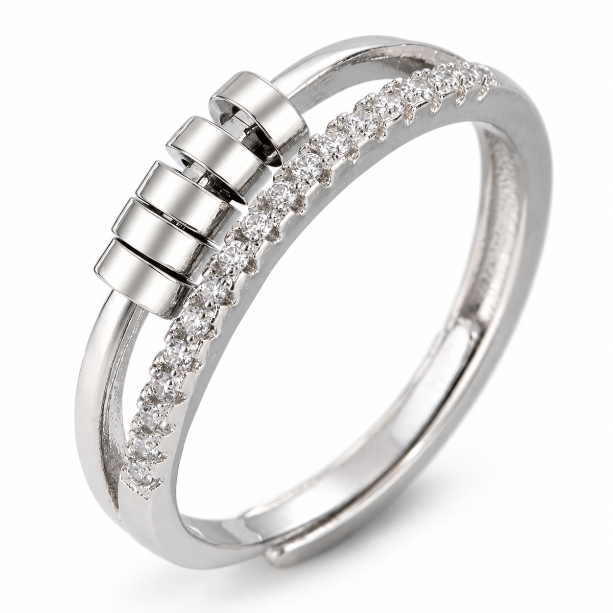 Bague anti-stress bille Double – modèle 1.