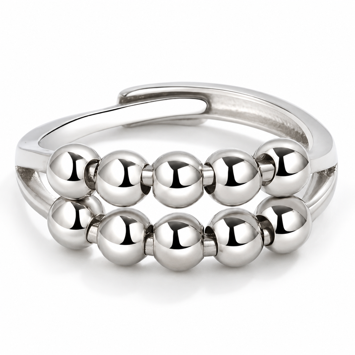 Bague anti-stress bille Double – modèle 2.