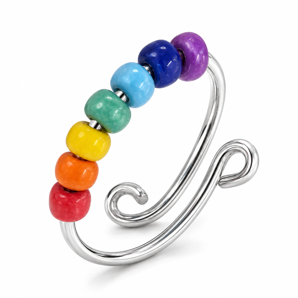 Bague anti-stress bille Multicolore en coloris multicolore.