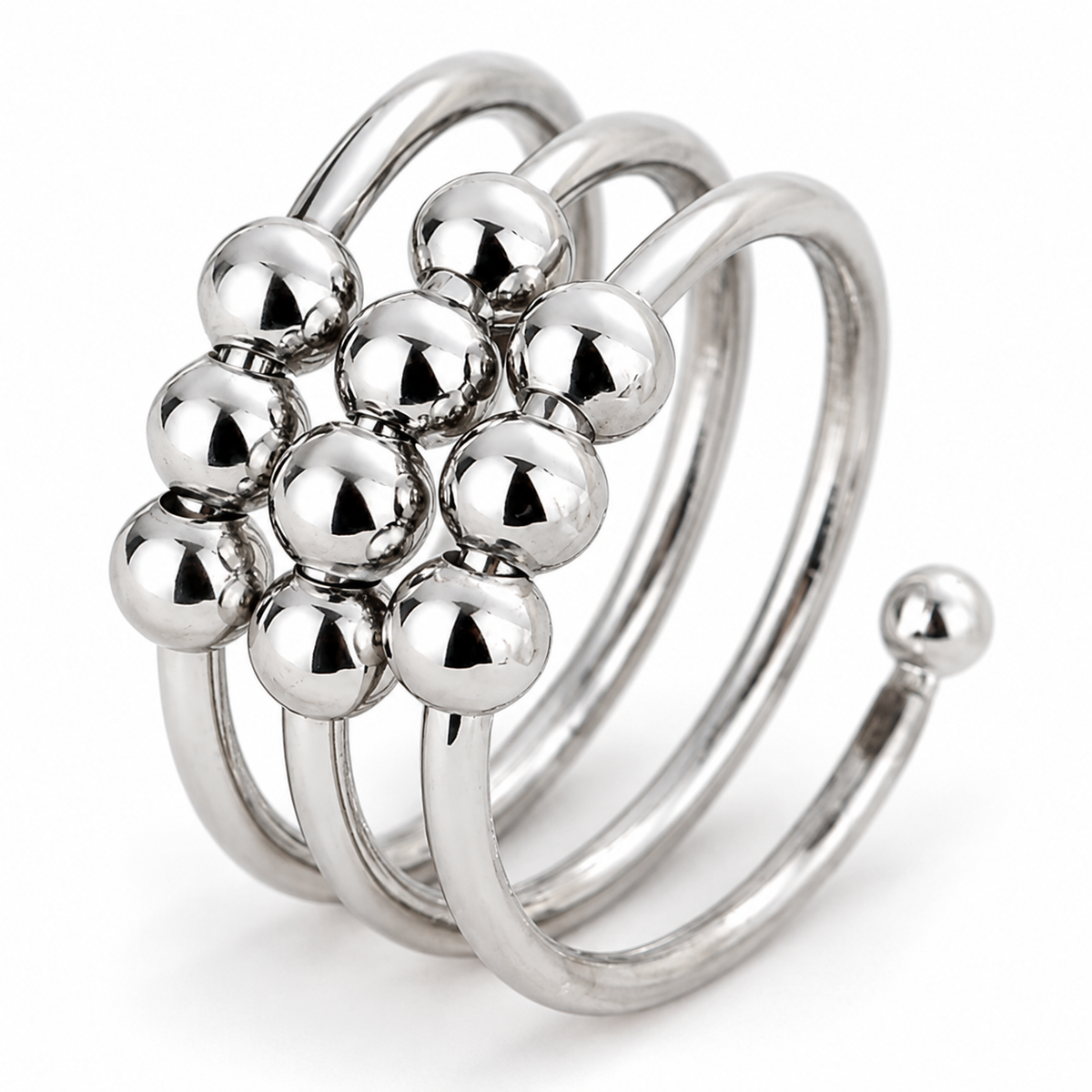 Photo principale de la bague anti-stress bille Tourbillon.