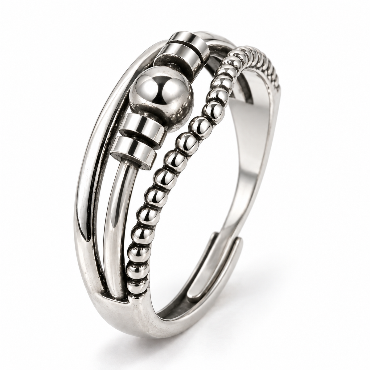 Bague anti-stress bille Triple – modèle 2.
