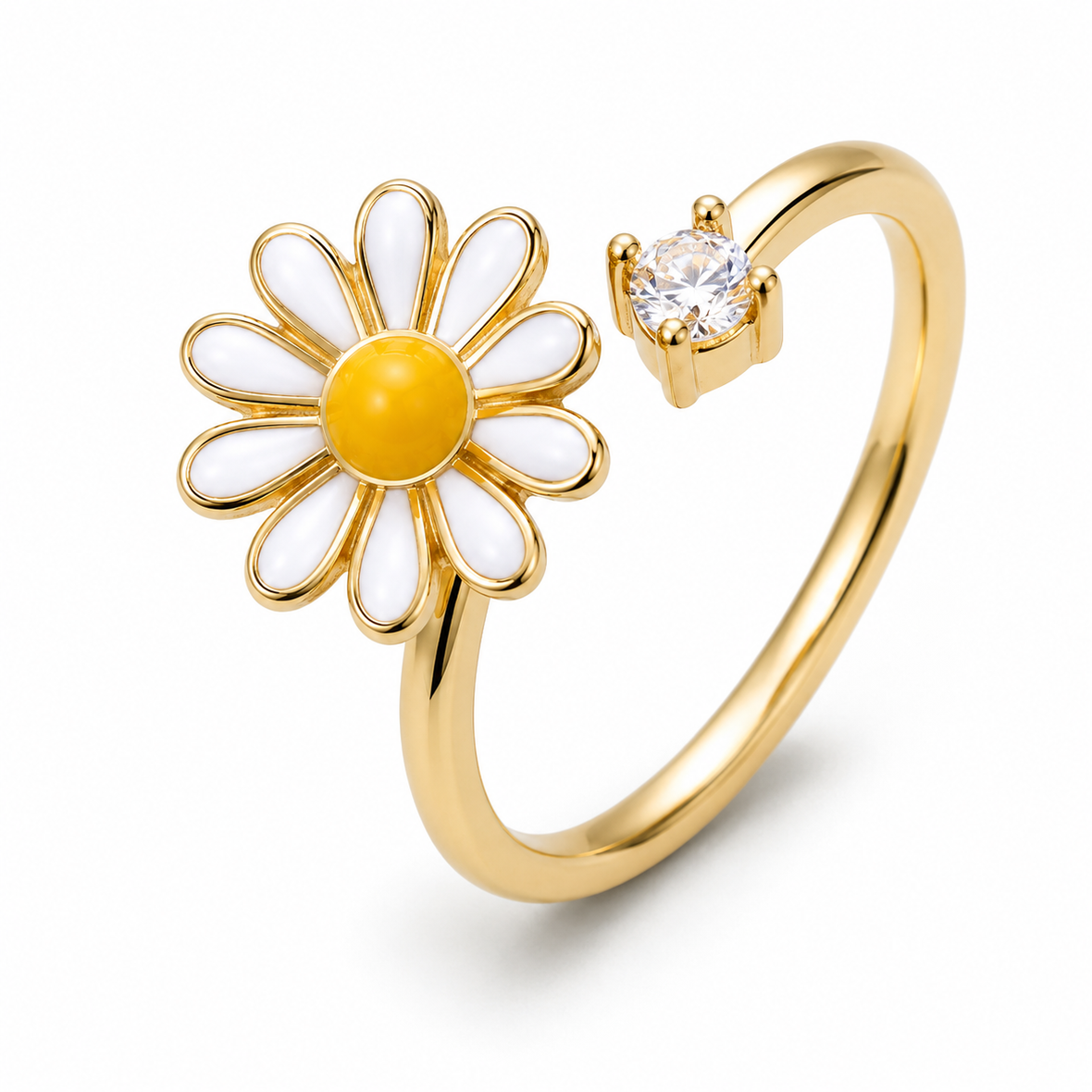 Bague anti-stress rotative Daisy