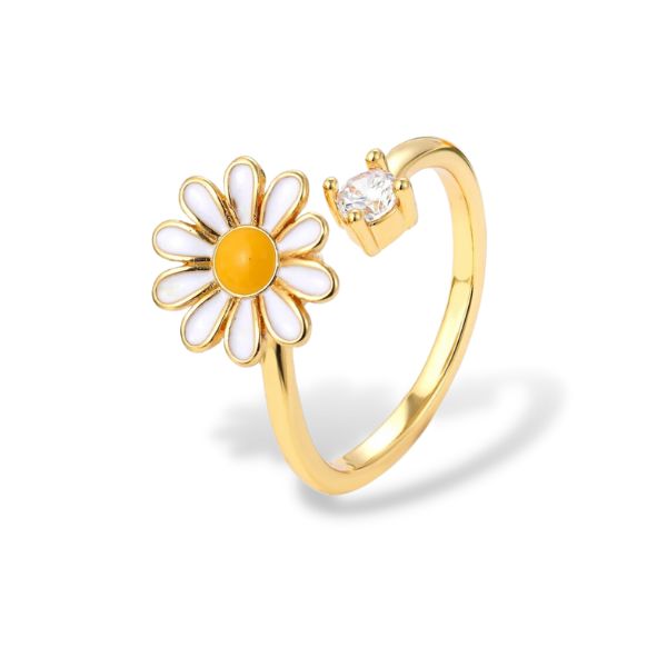 Bague anti-stress rotative Daisy