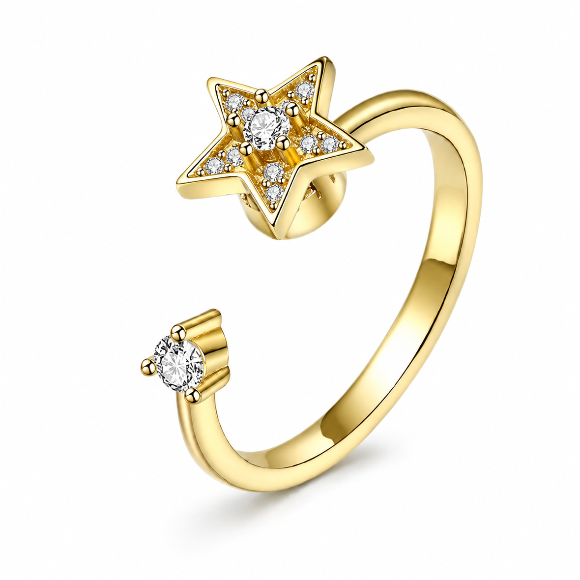 Bague anti-stress rotative Étoile