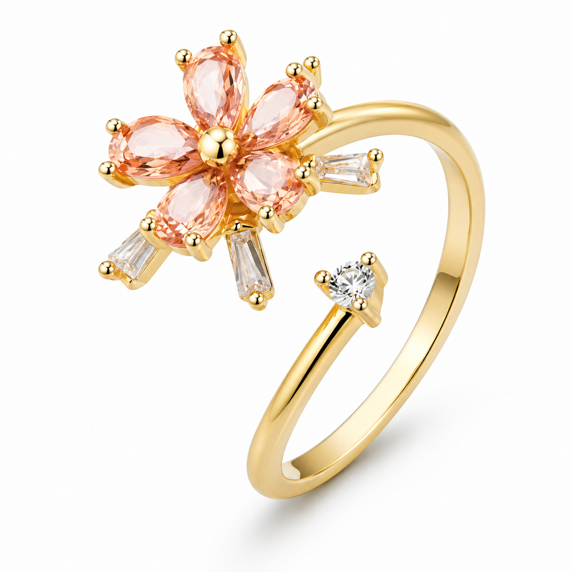 Bague anti-stress rotative Fleur Cosmique