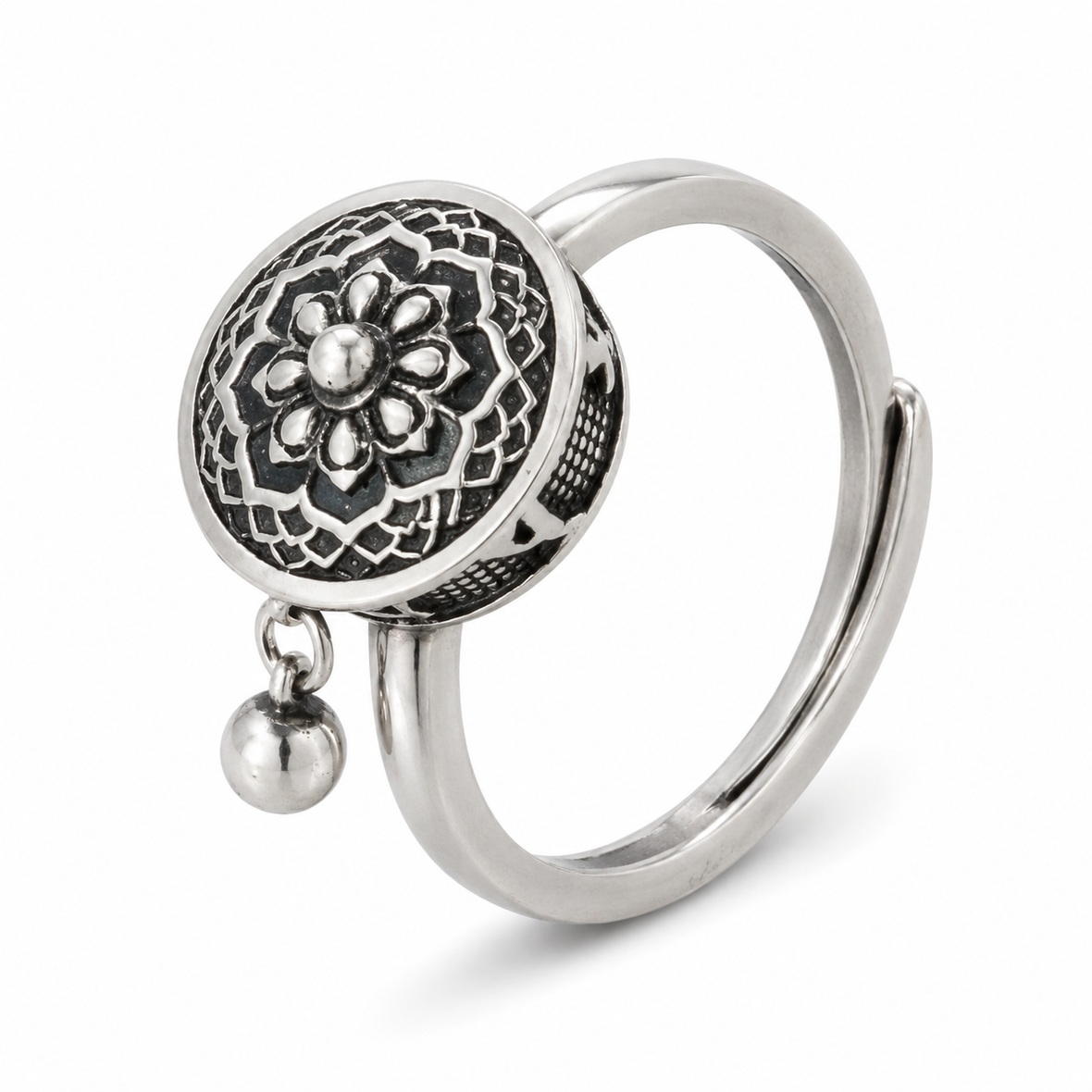 Bague anti-stress rotative Lotus Sacré