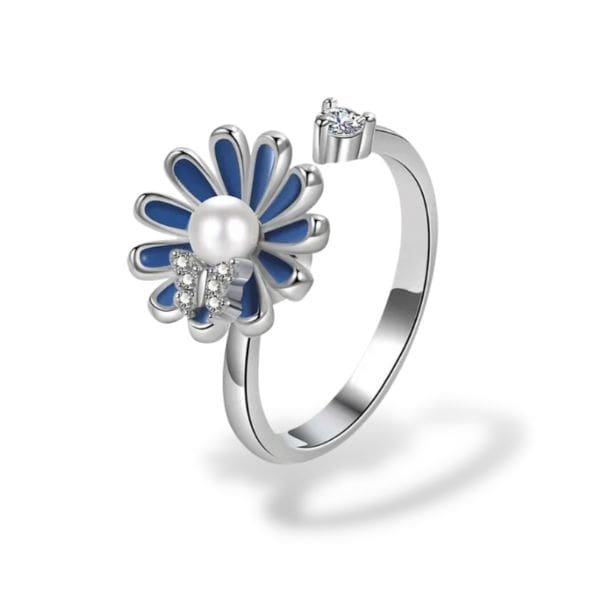 Bague anti-stress rotative Papillon Printanier