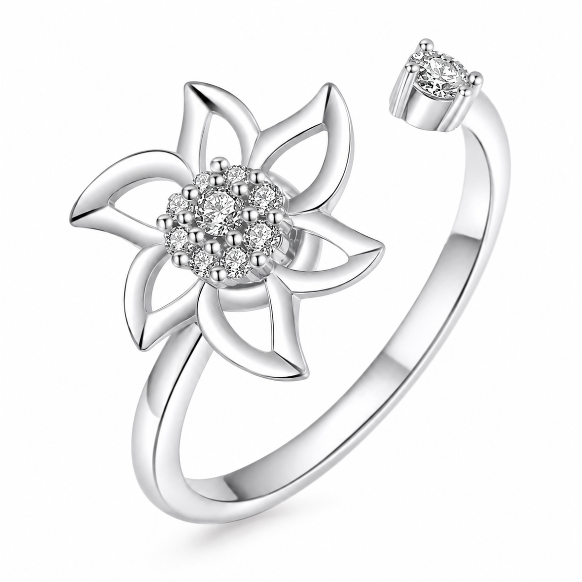 Bague anti-stress rotative Pétale Tranchante