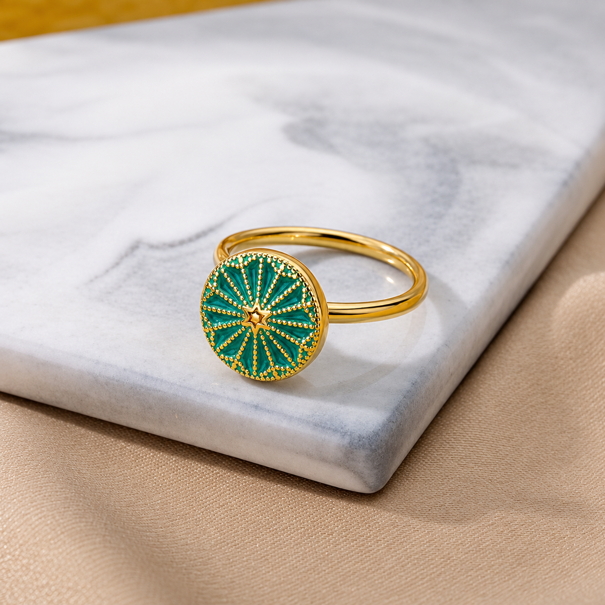 Bague anti-stress rotative Rosace photo