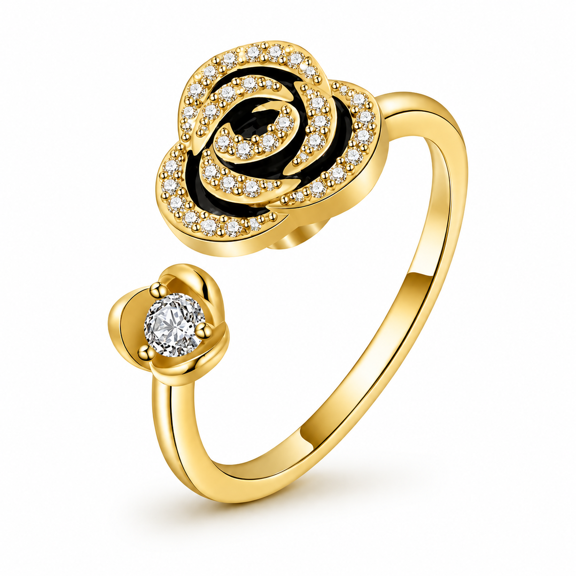 Bague anti-stress rotative Rose
