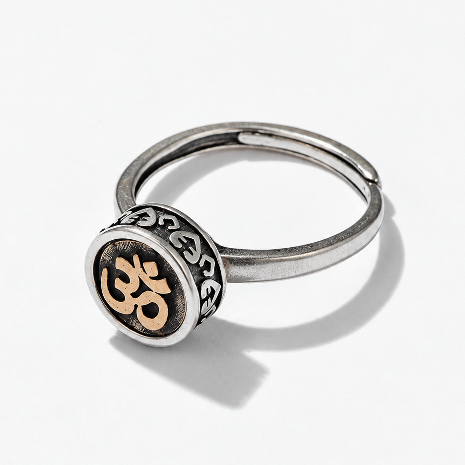 Photo de la bague anti-stress rotative Tibétain.
