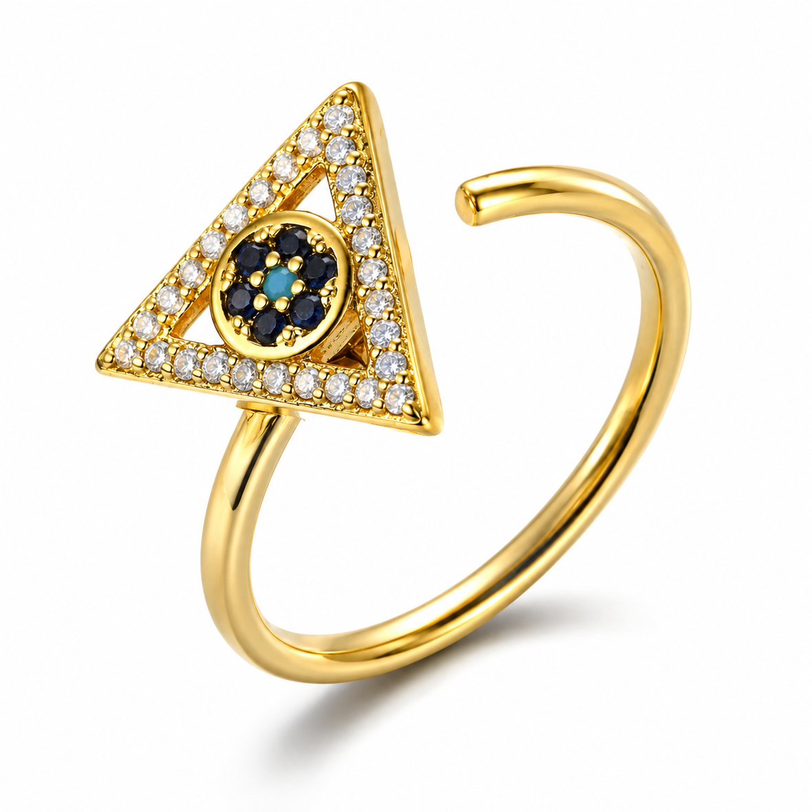 Bague anti-stress rotative Triangle Divin