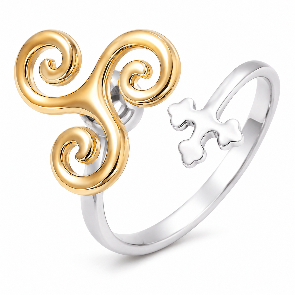 Photo principale de la bague anti-stress rotative Vague Déferlante.