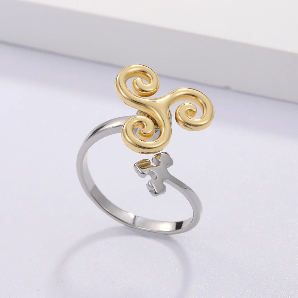 Bague anti-stress rotative Vague Déferlante photo