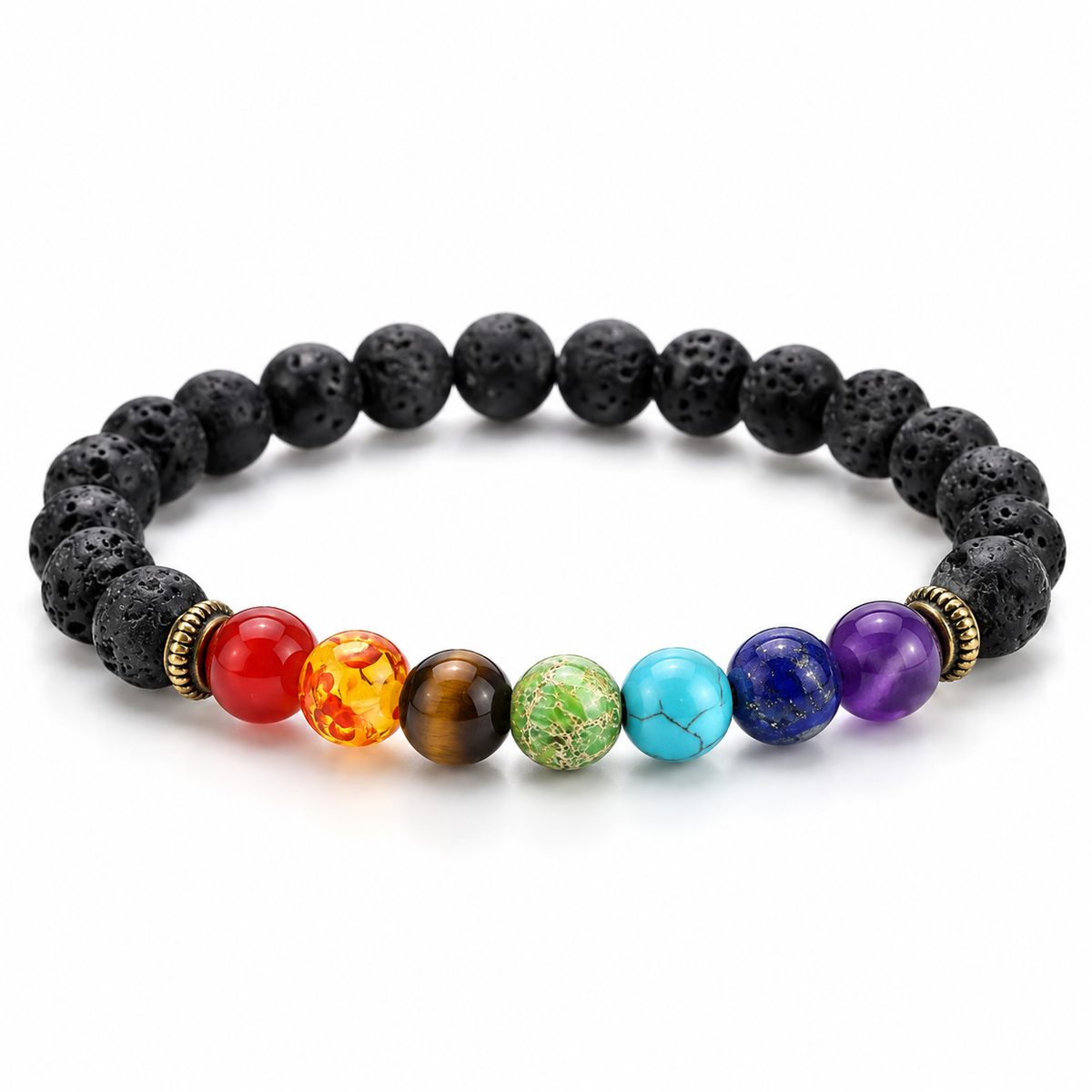 Photo principale du bracelet 7 Chakra Volcanique.