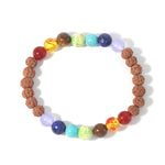 Bracelet 7 Chakras Rudraksha