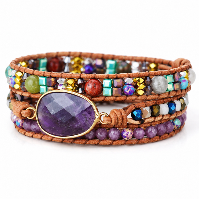 Bracelet Améthyste Bohème