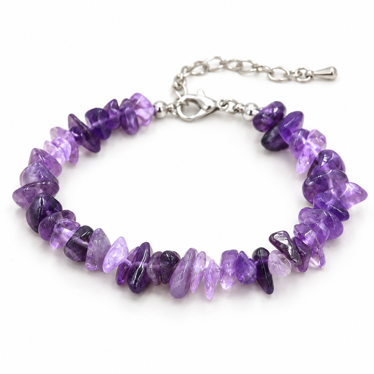 Photo principale du bracelet Améthyste Breloque.