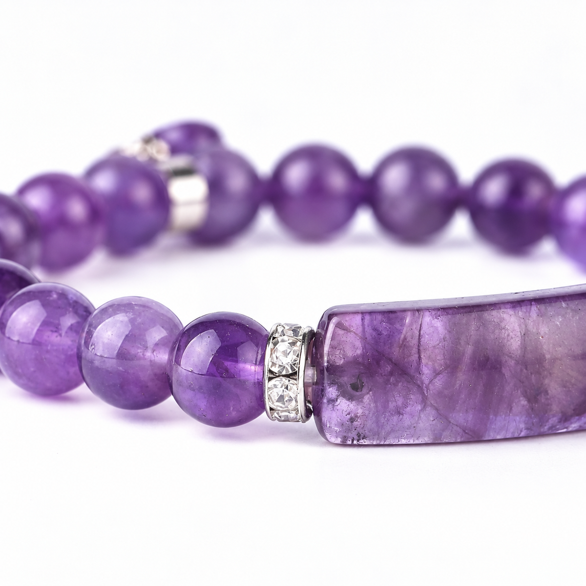 Bracelet Améthyste Cristal zoom