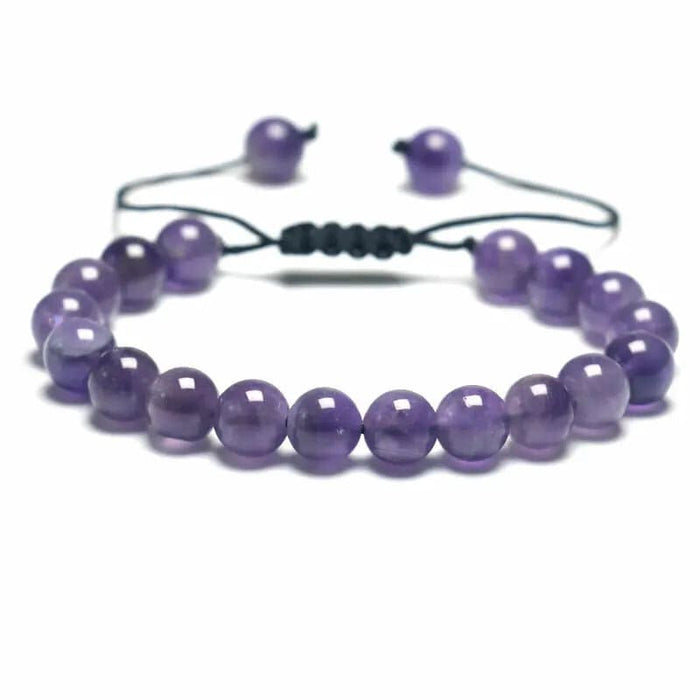 Bracelet Améthyste Tressé
