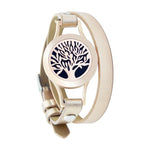 Bracelet diffuseur huile essentielle Arbre couleur rose gold