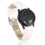 Bracelet diffuseur huile essentielle cuivre blanc Arbre couleur noir