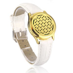 Bracelet diffuseur huile essentielle cuivre blanc Octa