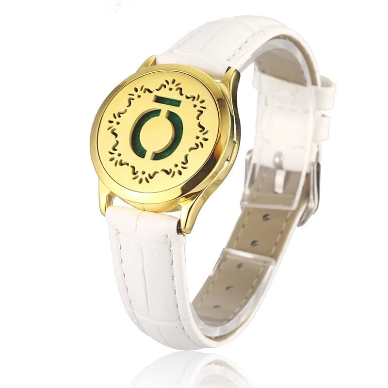 Bracelet diffuseur huile essentielle cuivre blanc Xera