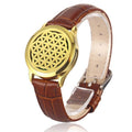 Bracelet diffuseur huile essentielle cuivre marron Octa