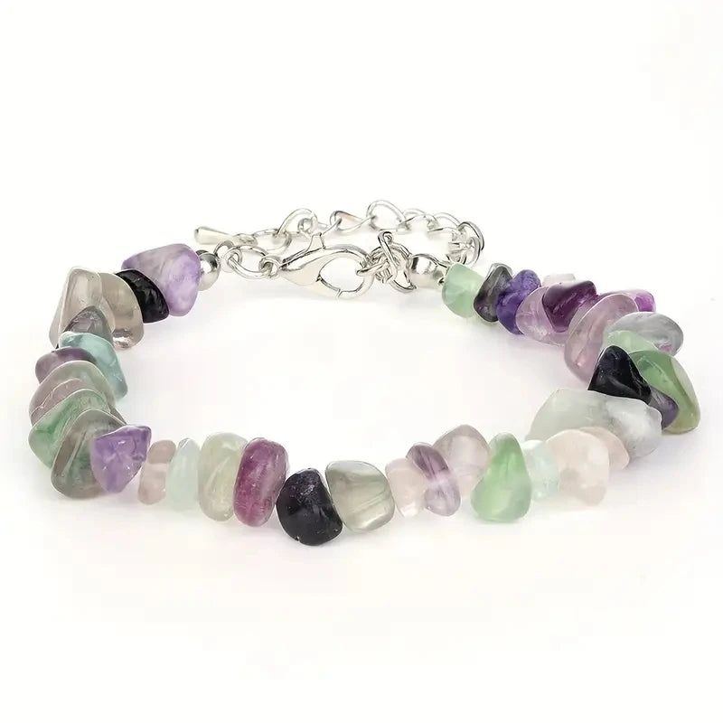 Bracelet Fluorite Breloque