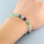 Bracelet Fluorite Classique porté