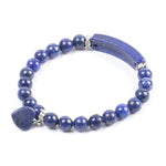 Bracelet Lapis Lazuli Coeur