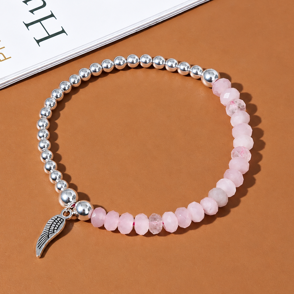 Bracelet Quartz Rose Ailé photo