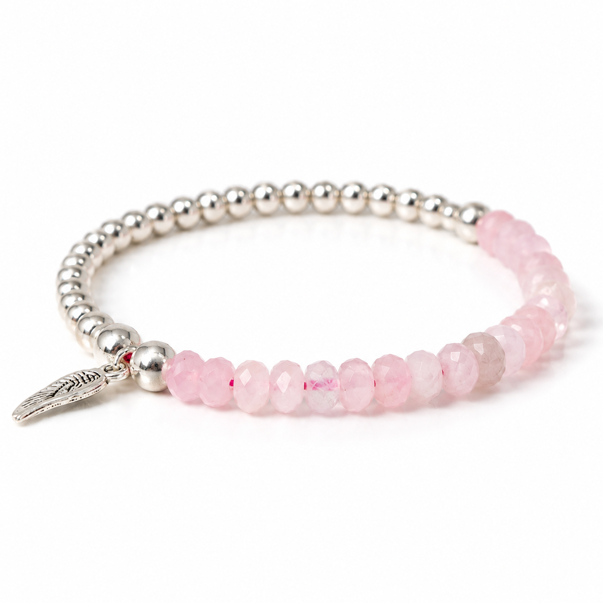 Photo principale du bracelet Quartz Rose Ailé.