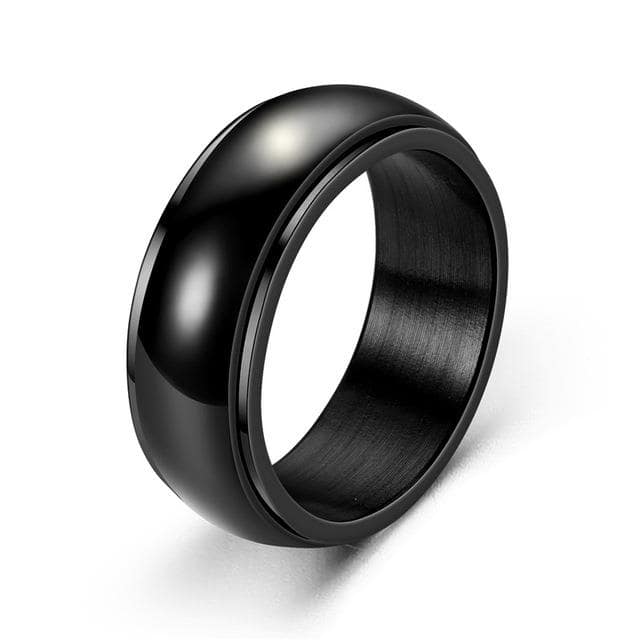 Bague anti-stress anneau tournant Baseball, sans motif apparent.