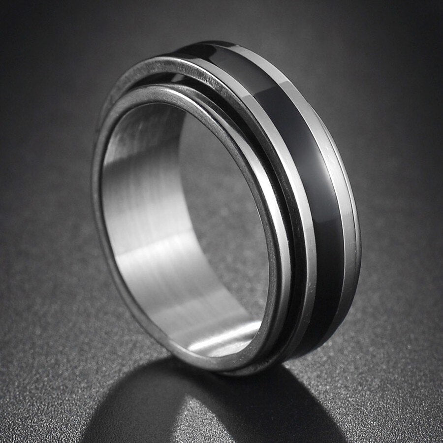 Bague anti stress anneau tournant - Lunes | Livraison Gratuite Bague anti stress anneau tournant - Lunes | Livraison Gratuite