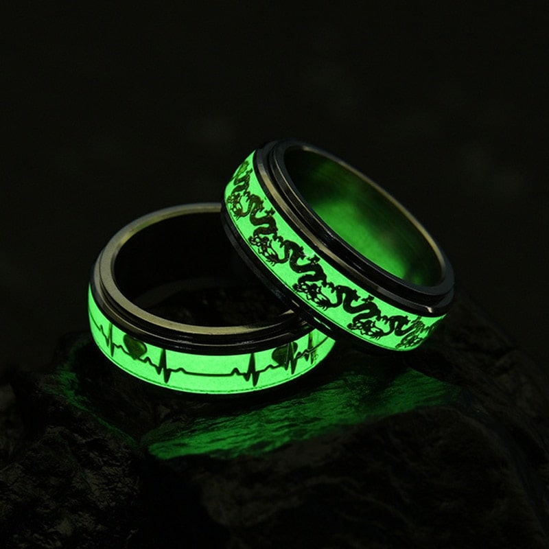 Bague anti stress anneau tournant Fluorescent