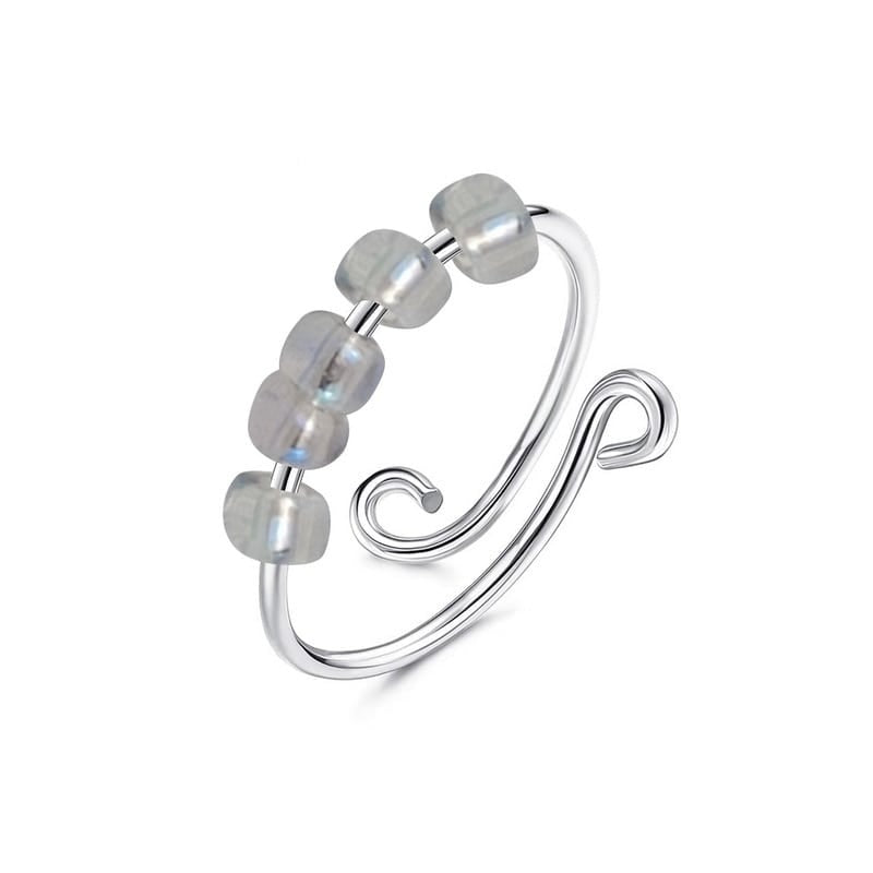 Bague anti-stress bille Classique couleur grise